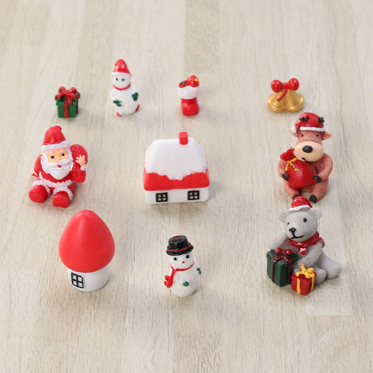 10 шт. рождественские изделия из смолы украшения снеговики домашние