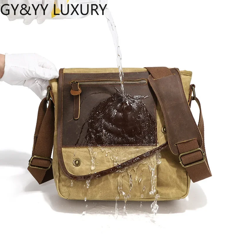 Сумка-мессенджер в стиле ретро для мужчин Повседневная модная холщовая сумочка