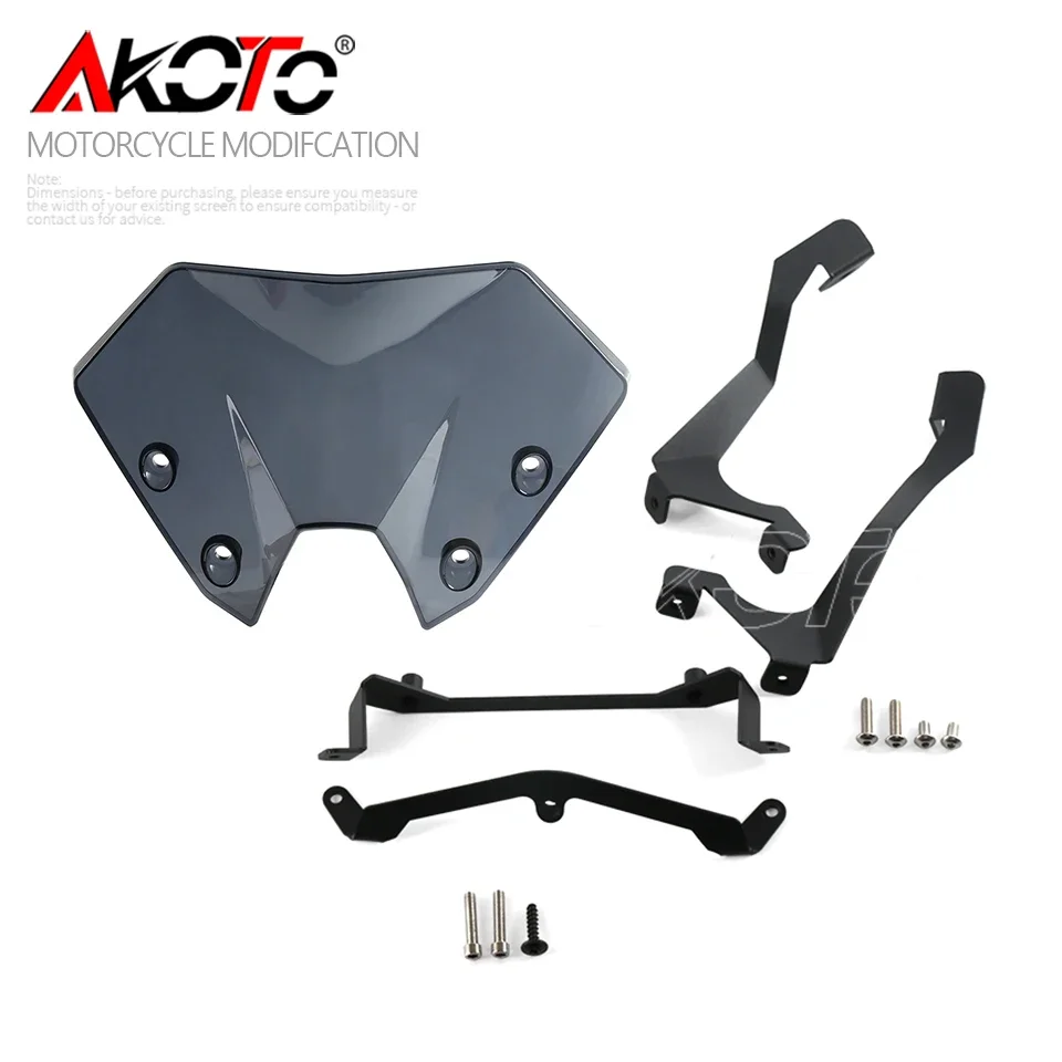 

Мотоциклетный акриловый передний экран, лобовое стекло, дефлектор ветрового стекла, аксессуары с кронштейном для KTM DUKE 250 390 Duke 390