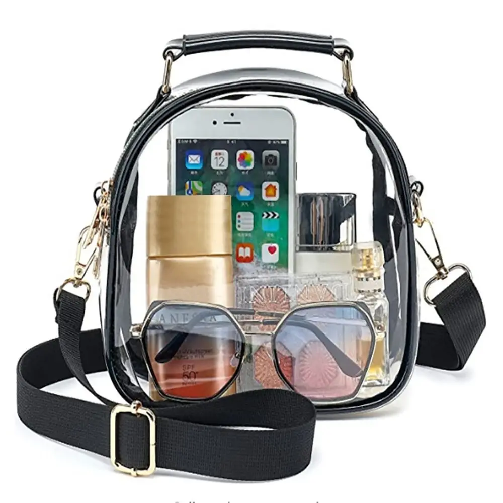 Прозрачная Женская Сумка Через Плечо Из Тпу Водонепроницаемая Повседневная На