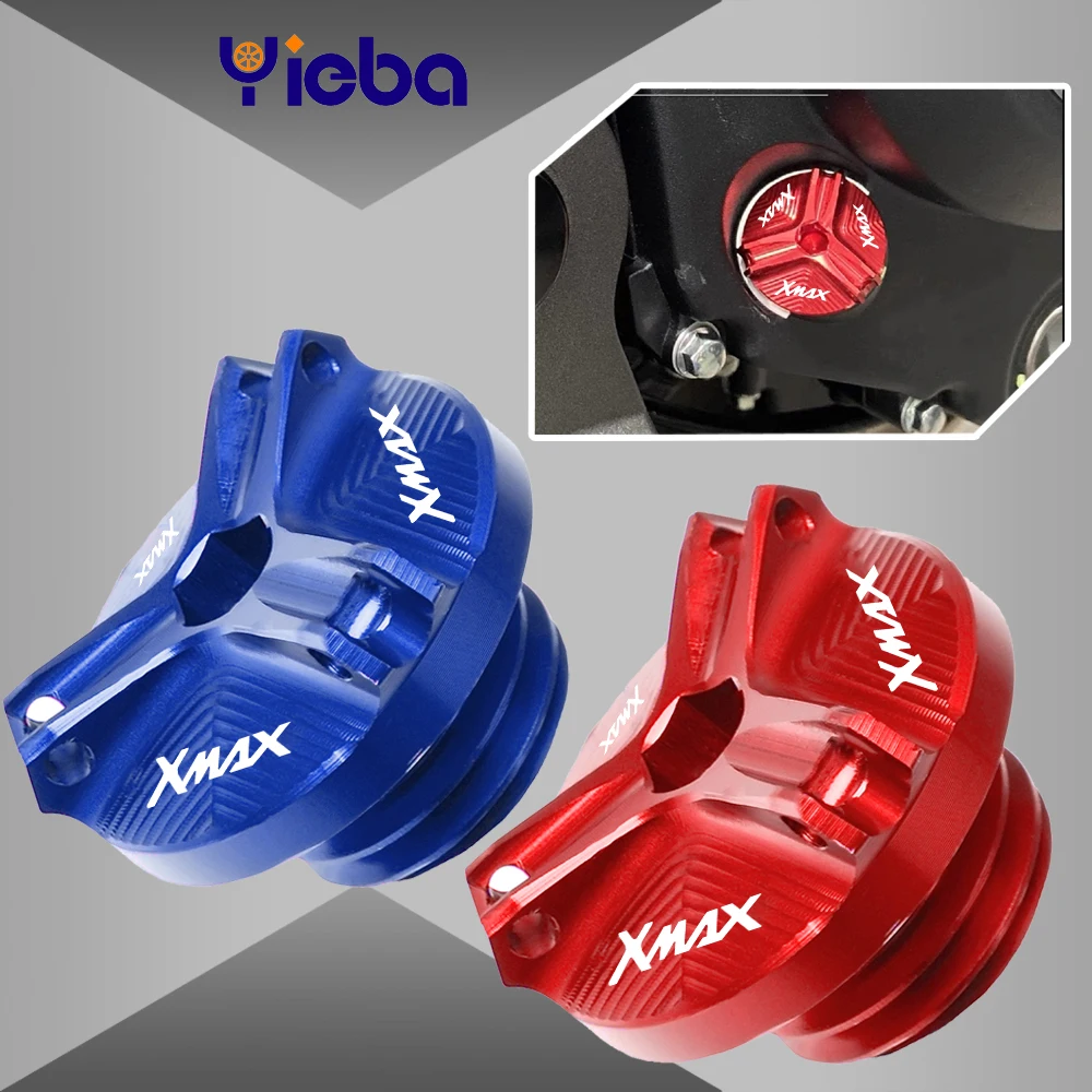 

Motorcycles Accessories FOR Yamaha XMAX XMAX125 200 250 300 400 All Years CNC Engine Oil Filler Plug Fuel Tank Gas Cap M28*3.0