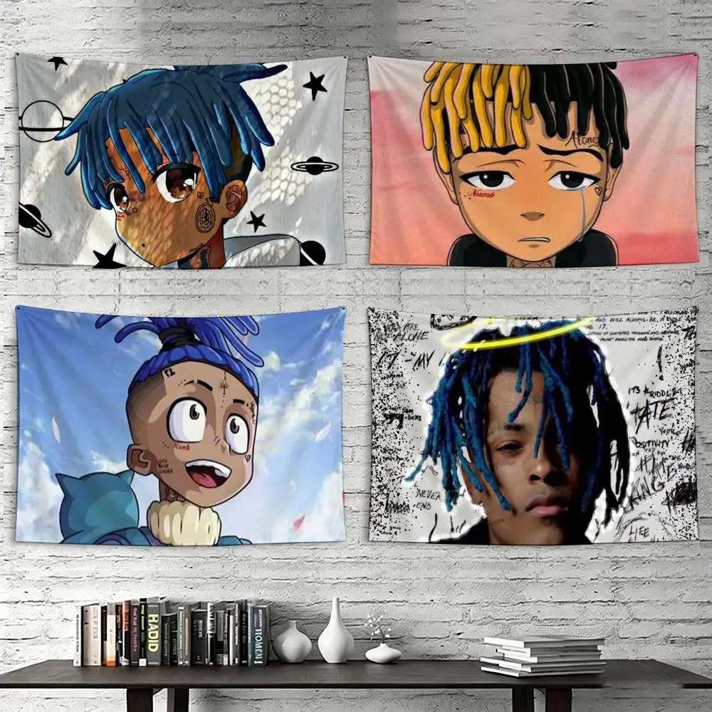 Фото Флаги Rap xxxtentation, подходящие для вечеринок, клубов, украшения стен на открытом воздухе и в помещении, баннеры, подарки для фанатов №3