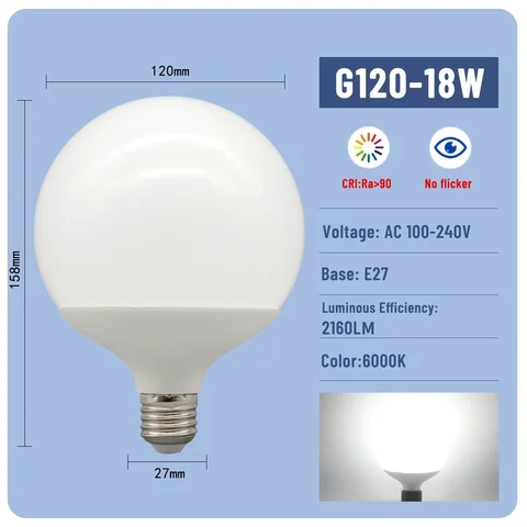 Светодиодная лампа Gatetop E27 10-18 Вт