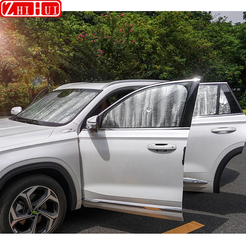 

For Geely Monjaro Xingyue L 2022 2023 Car Reflective Windshield Window Sun Shade Visor Shield Cover Sunshield Sunscreen Curtain