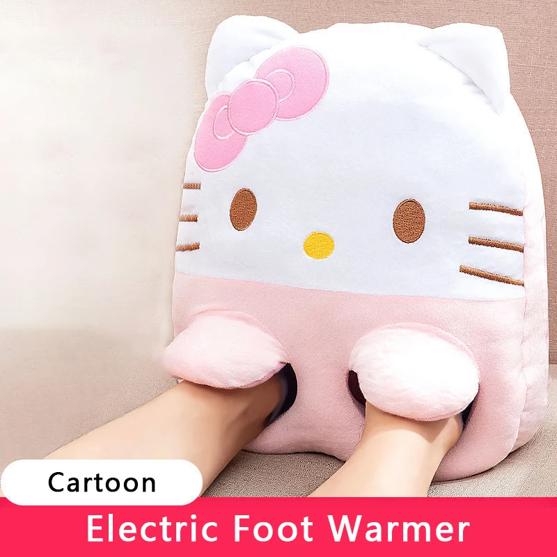 Умная зимняя электрическая грелка для ног 12 В рук подушка Симпатичные Мультяшные