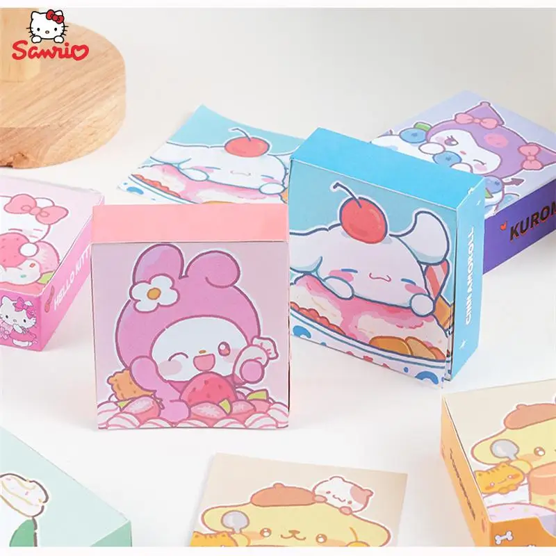 

Kawaii Hellokitty Thickened Sticky Note Book Sanrios Tearable Non-Adhesive Message Sticky Note Sticker Hand Account Material
