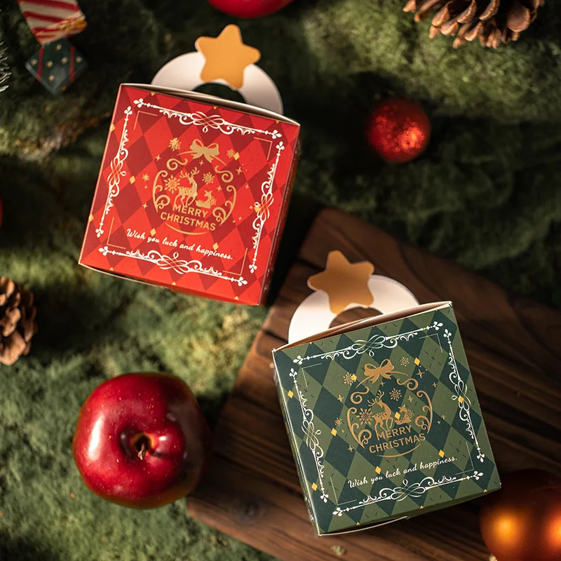

20pcs Christmas Day Gifts Packge box Christmas Eve Apple Packing BoxCreative gift box for teachers and children gifts box