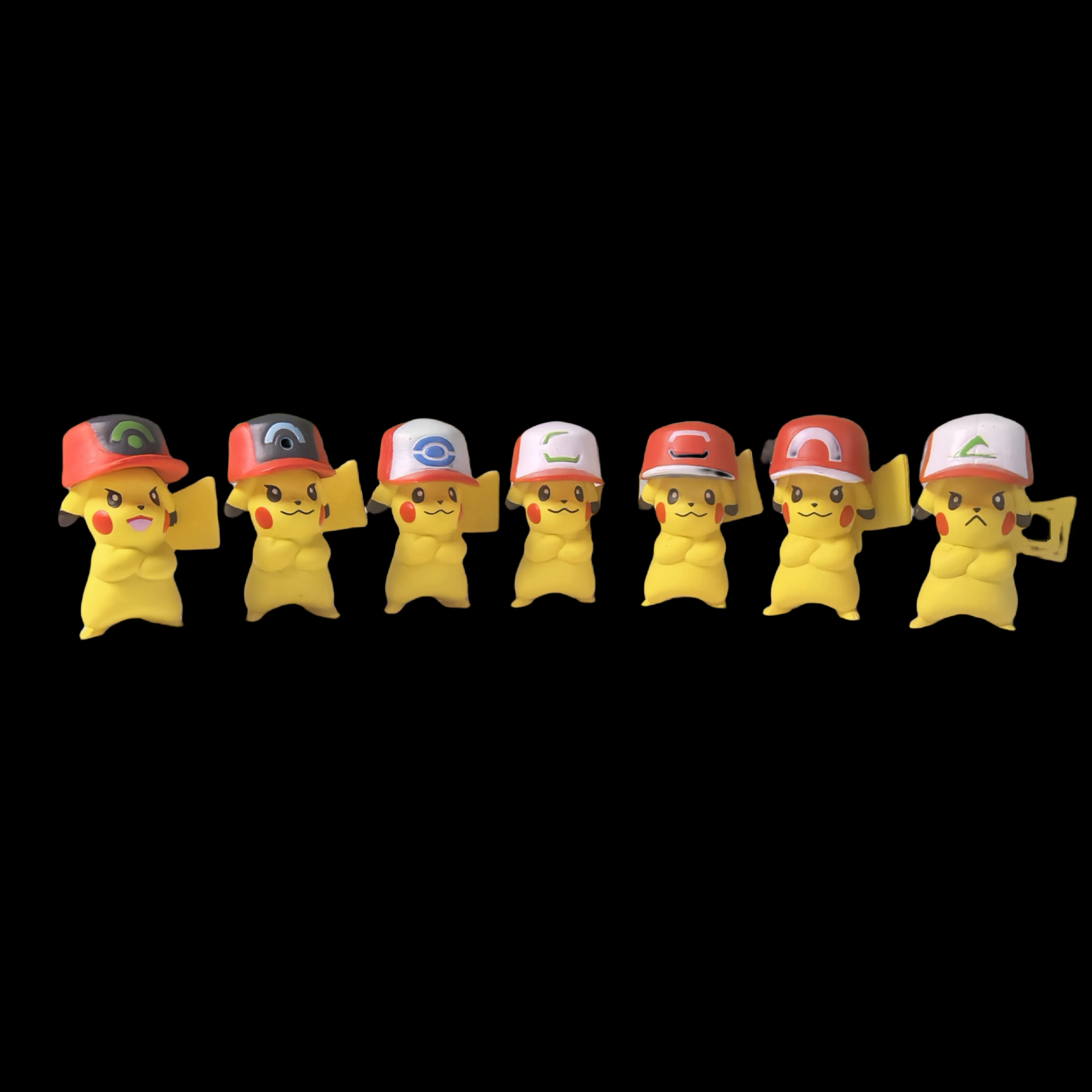 Фото 7 шт./компл. фигурка Pokemon Poke Ball, игрушки, аниме Пикачу, карманный монстр, домашнее животное, эльф, фигурка из ПВХ, экшн-коллекция, модель, куклы, подарки №2
