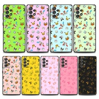 anime pokemon pikachu family phone case for samsung a01 a02 s a03s a11 a12 a21s a32 5g a41 a72 5g a52s 5g a91 s soft silicone