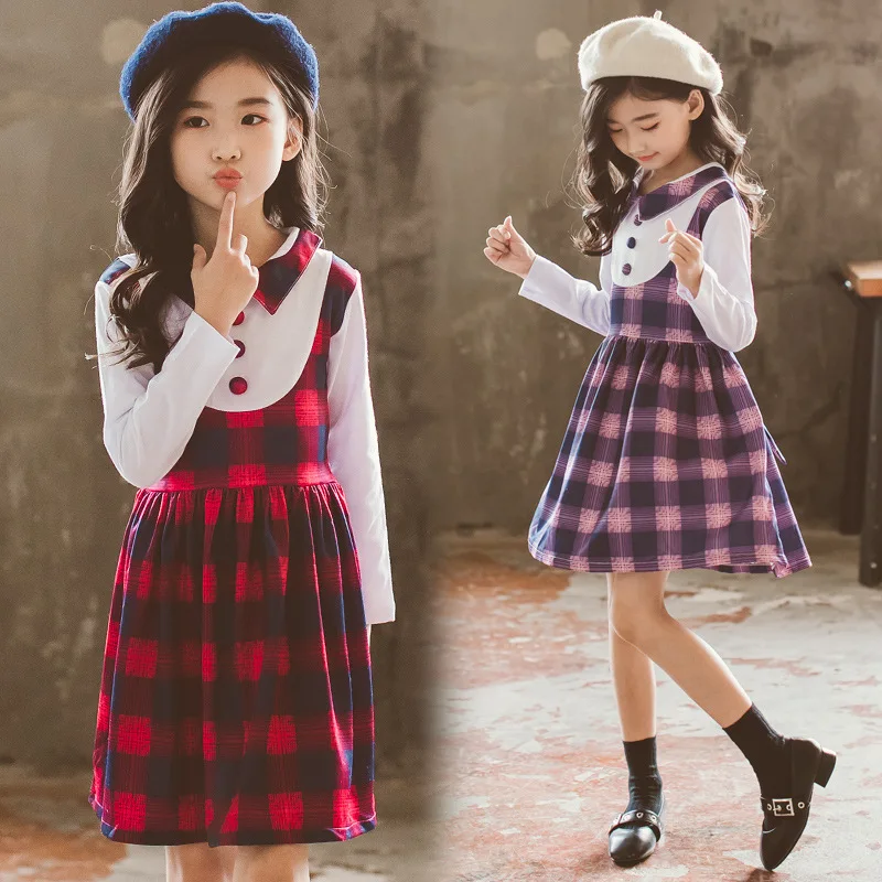 

Детское платье с длинным рукавом, на Возраст 3- 12 лет