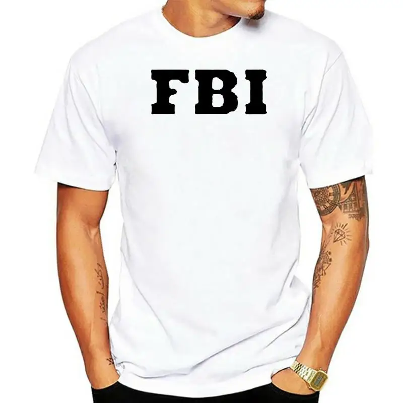 

2023 футболка ФБР армейского зеленого цвета, 100% хлопок, графическая Новинка