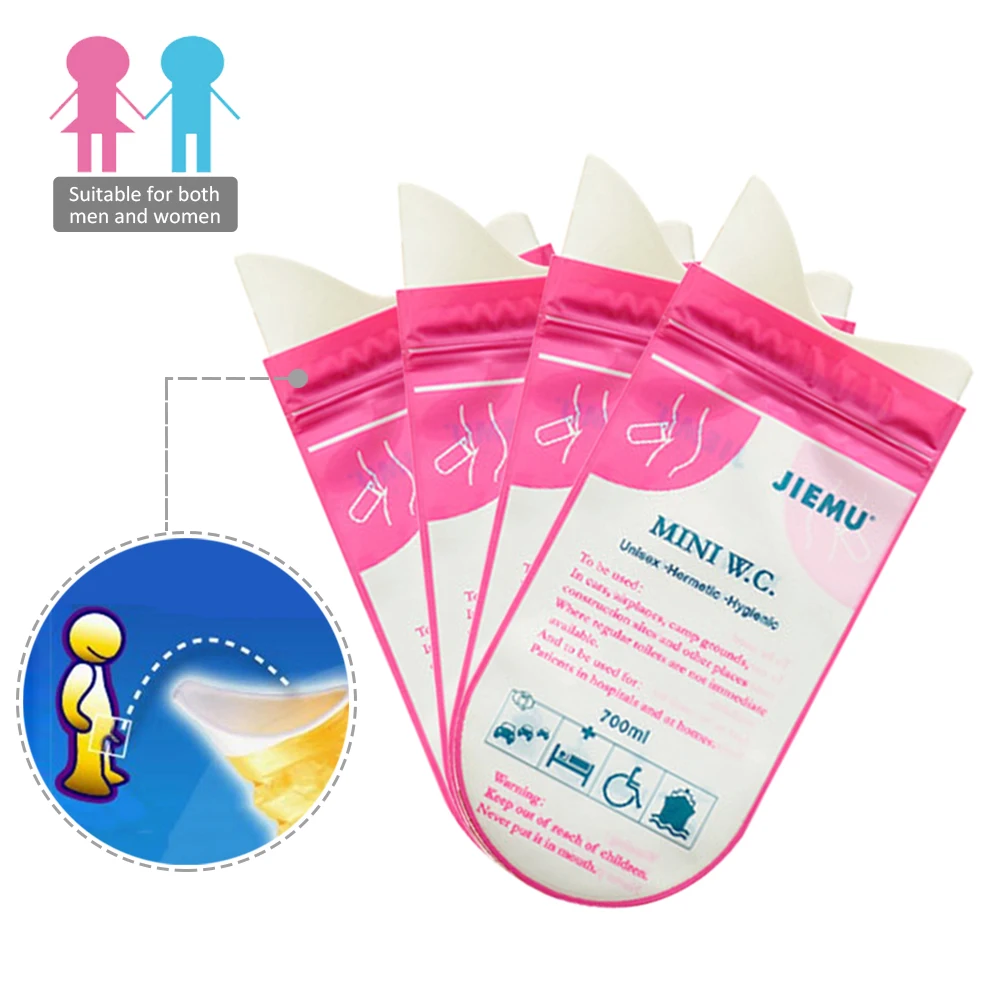 

700ML Car Emergency Pee Urinal Vomit Bag Convenient Urine Storage Bag Must-have Mini Toilet Bag For Outdoor Self-Driving Travel