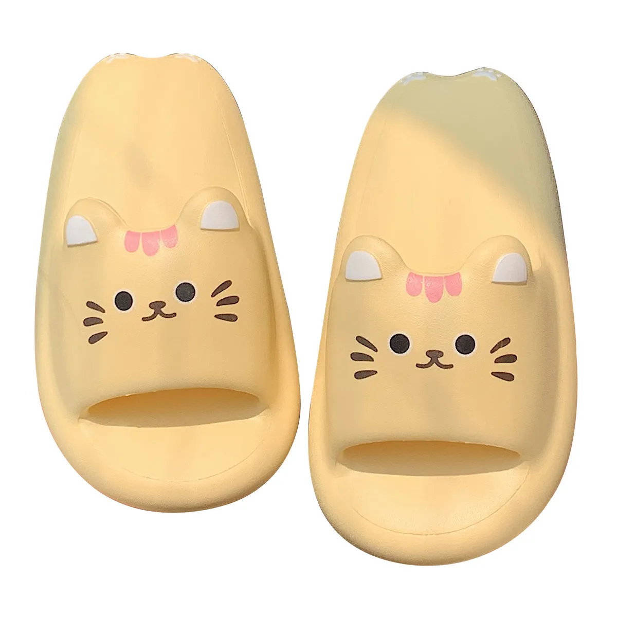 Summer Slipper for Women 2023 New Cute Cat Breathable Outdoor Ladies Home Slipper Womens Kawaii Cartoon Flip Flops Daily Slipper