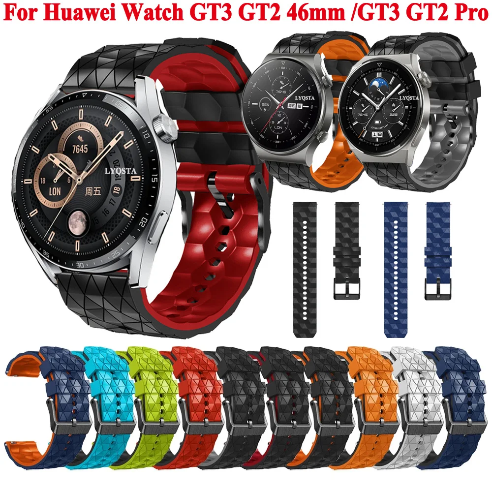 

Сменный ремешок для Huawei Watch GT3 Pro 46 мм, силиконовый браслет для Huawei GT 3 2 Runner GT2 Pro, браслет для наручных часов