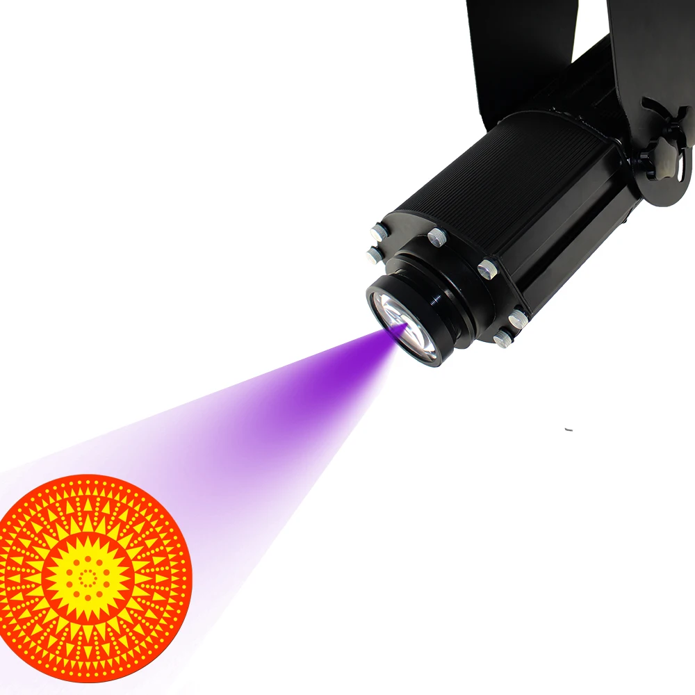 

Logo projector ceiling 80w Mini led logo Gobo projector stage lights Custom Logo Advertising Rotating gobo Projector Light