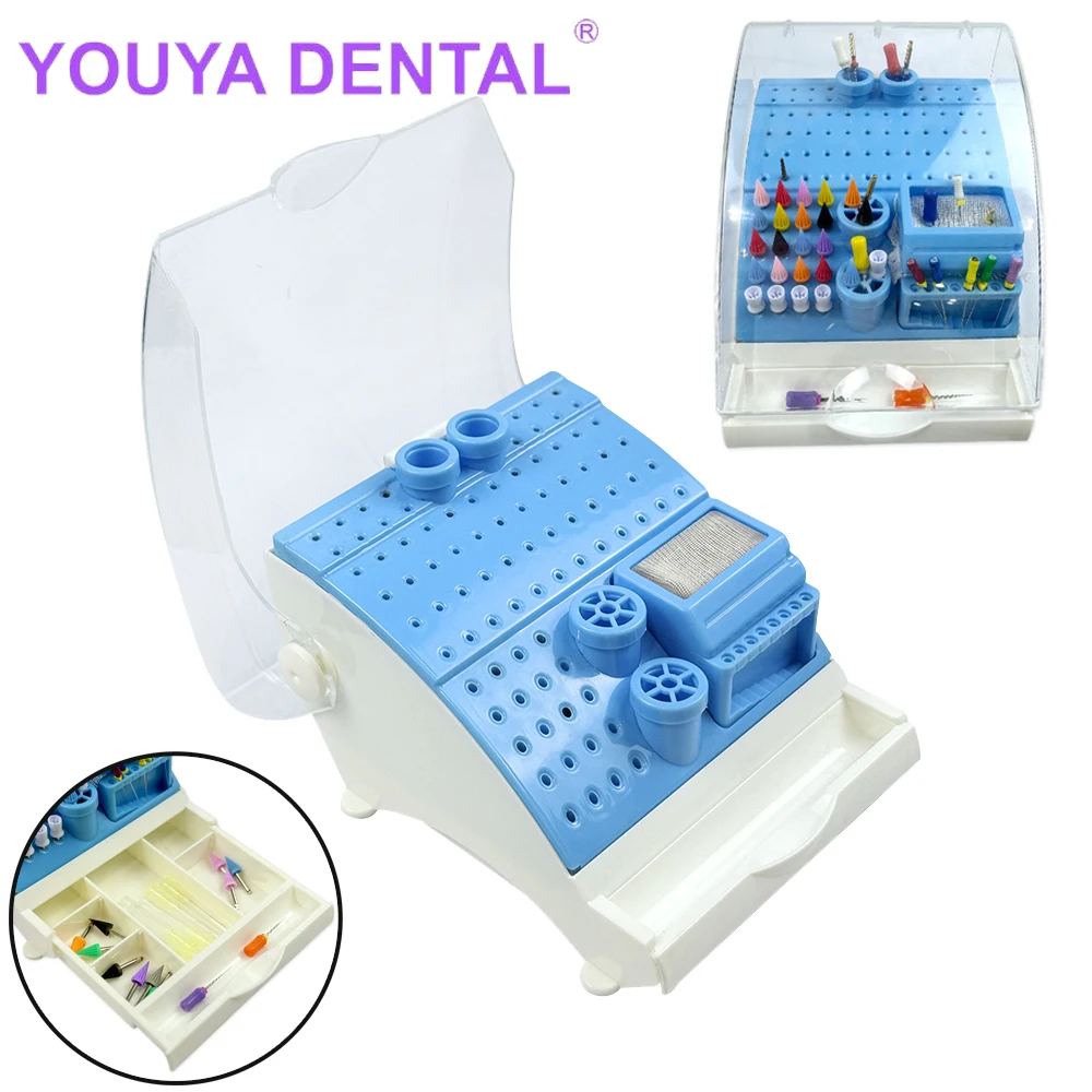 1 шт. многофункциональная коробка для стоматологических боров с выдвижным ящиком