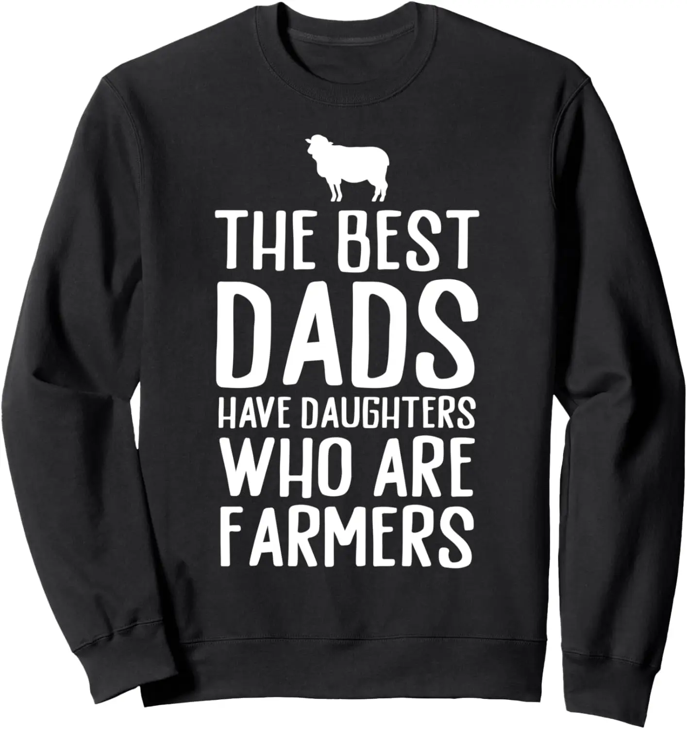 Забавный толстовка для фермерской овцы Best Dad Farmer Daughter