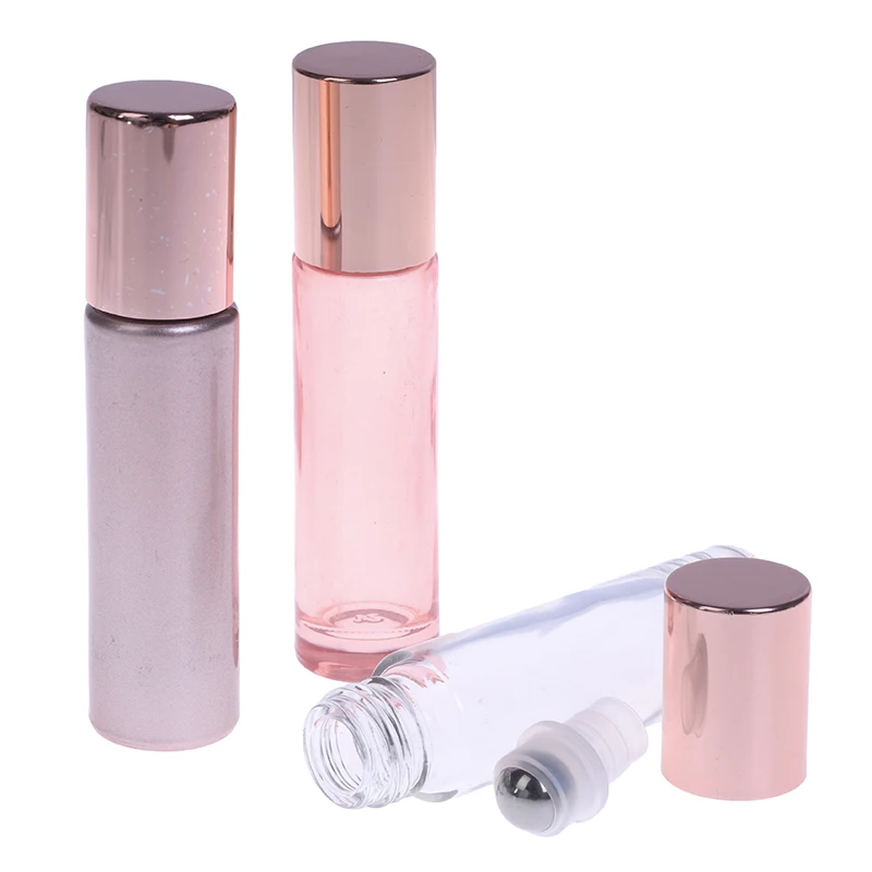 

Флакон для парфюма с эфирным маслом 10 мл, Толстый Стеклянный ролик, прочный дорожный косметический контейнер, оптовая продажа
