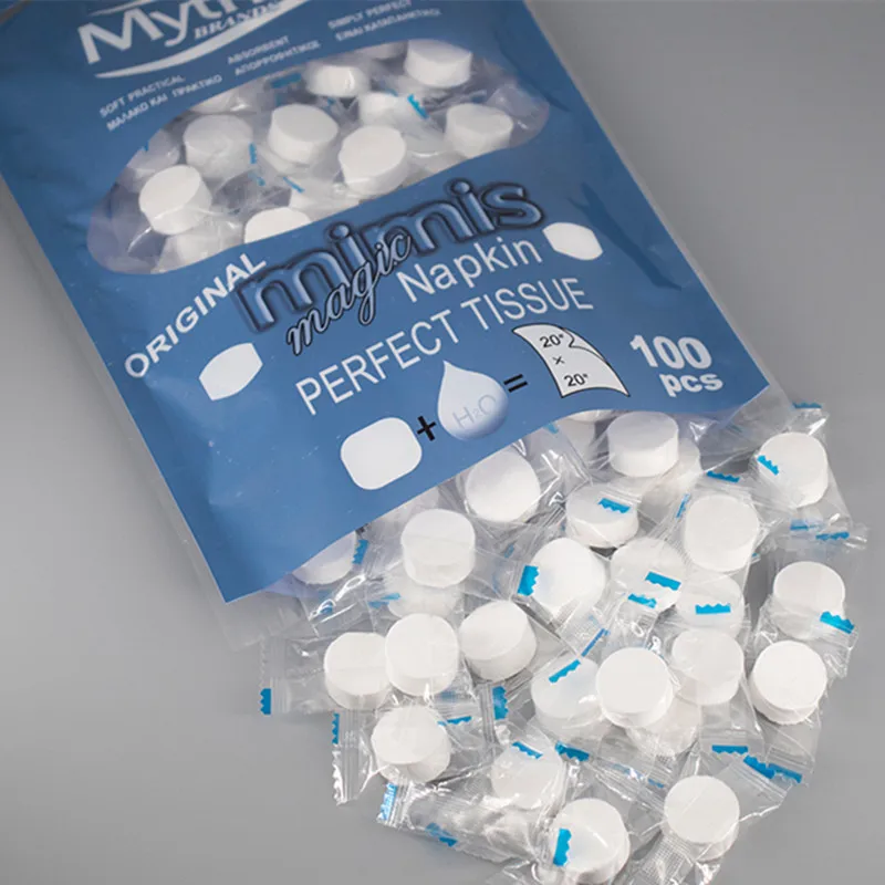 100 шт./лот хлопок экологически чистые биоразлагаемые одноразовые супер волшебные