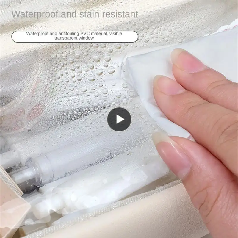 

Pencil Case Pvc Portable Handheld Stationery Bag . Large Capacity Pencil Pouch Storage Bag Stationery Pencilcase Waterproof