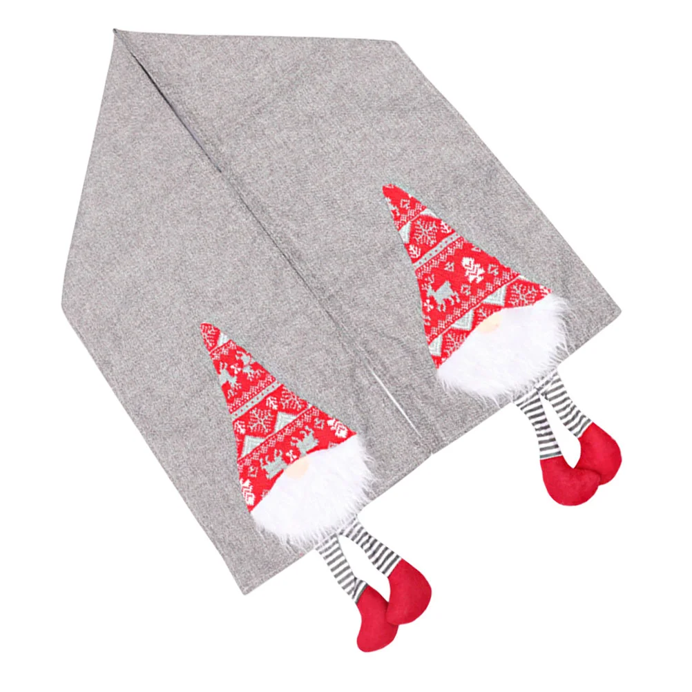 

Table Runnertablecloth Cover Christmas Party Ornament Home Cloth Rustic Decorative Festival Decoration Dinner Scarf Gnomes
