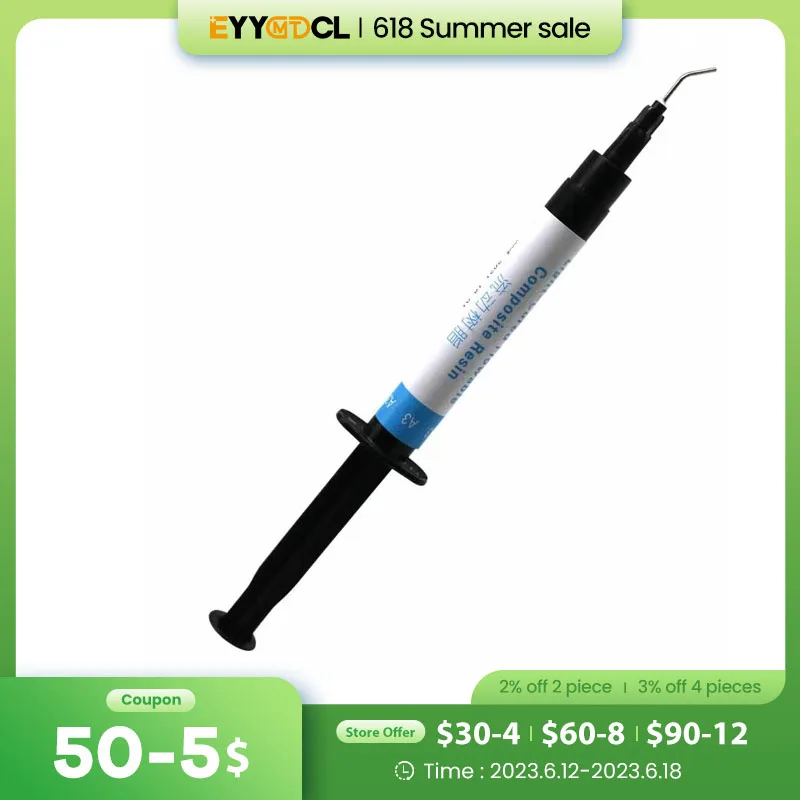 

Стоматологические материалы EYY, плавный композитный шприц из смолы, рандомный шприц A2 A3, материал для наполнения зубов, стоматологический инструмент