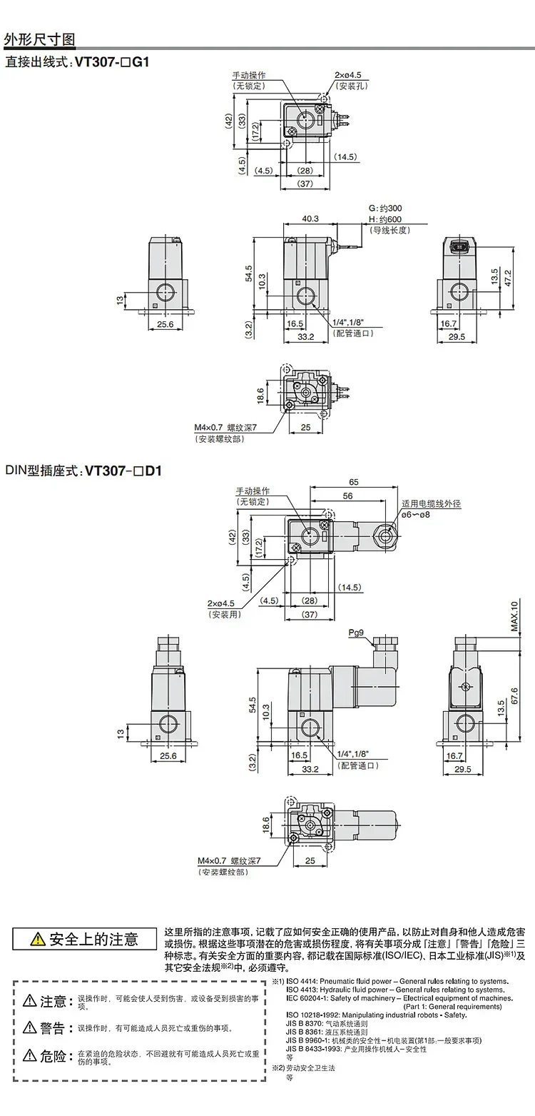 Вакуумный электромагнитный клапан SMC VT307-5G1-01-02VT307V-4G1 23-ходовой VT317 (art.: 3920d98c034d1) - 3920d98c034d1