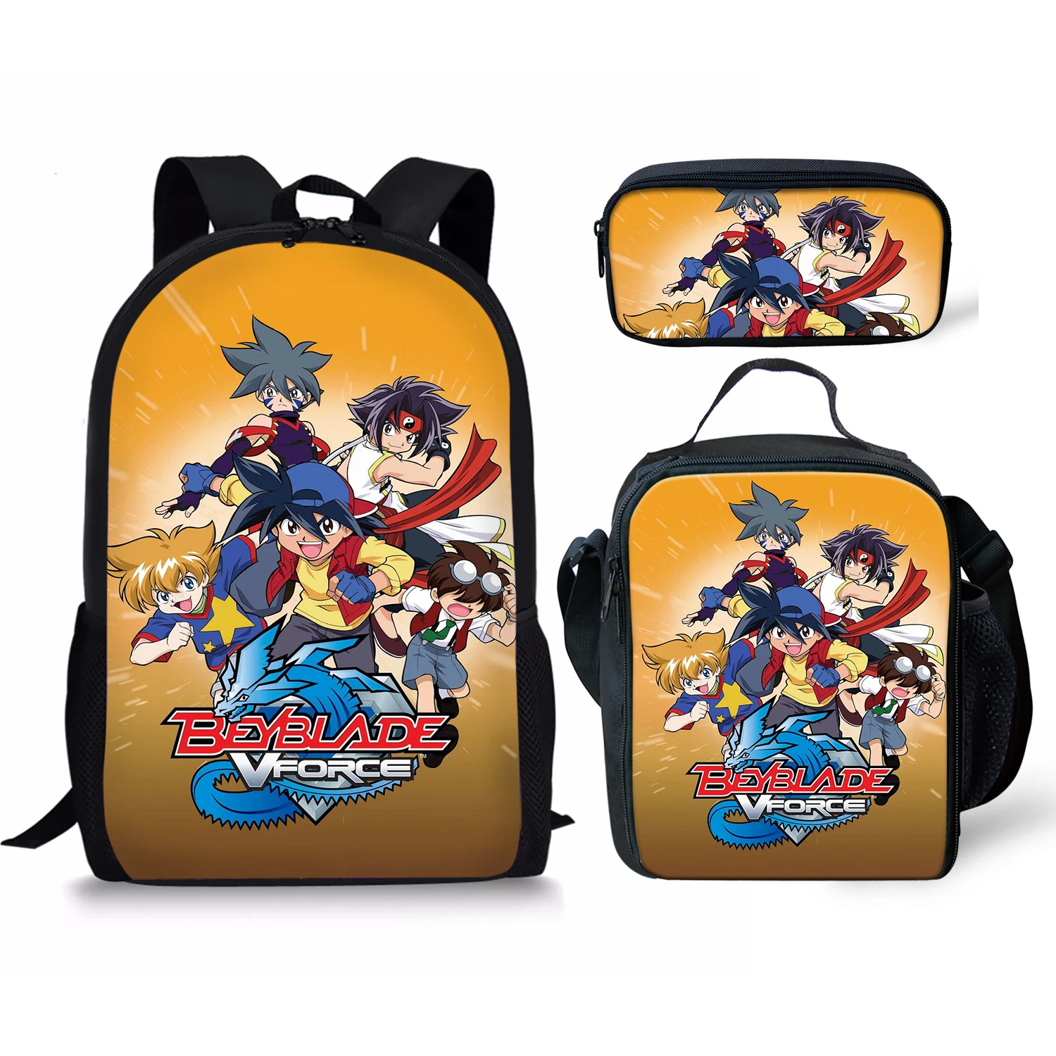 Kinomiya Takao Print New 3Pcs/Set School Bags Daily Travel Climbing Durable Backpack Birthday Gift for Kids Fashion Knapsack