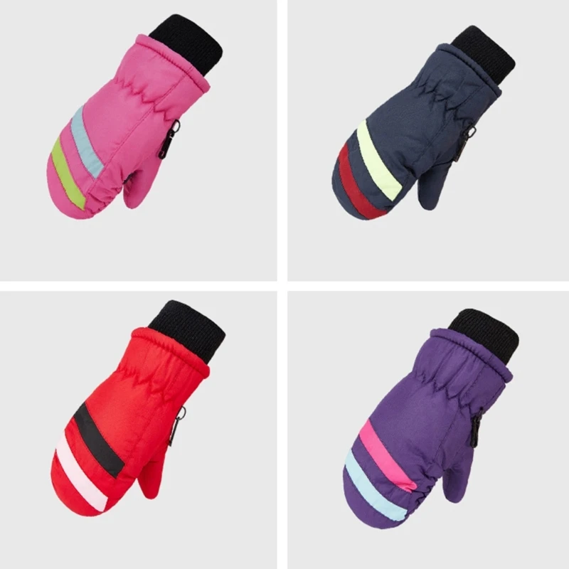 

От 2 до 5 лет Детские лыжные перчатки, водонепроницаемые перчатки, зимние перчатки для сноуборда