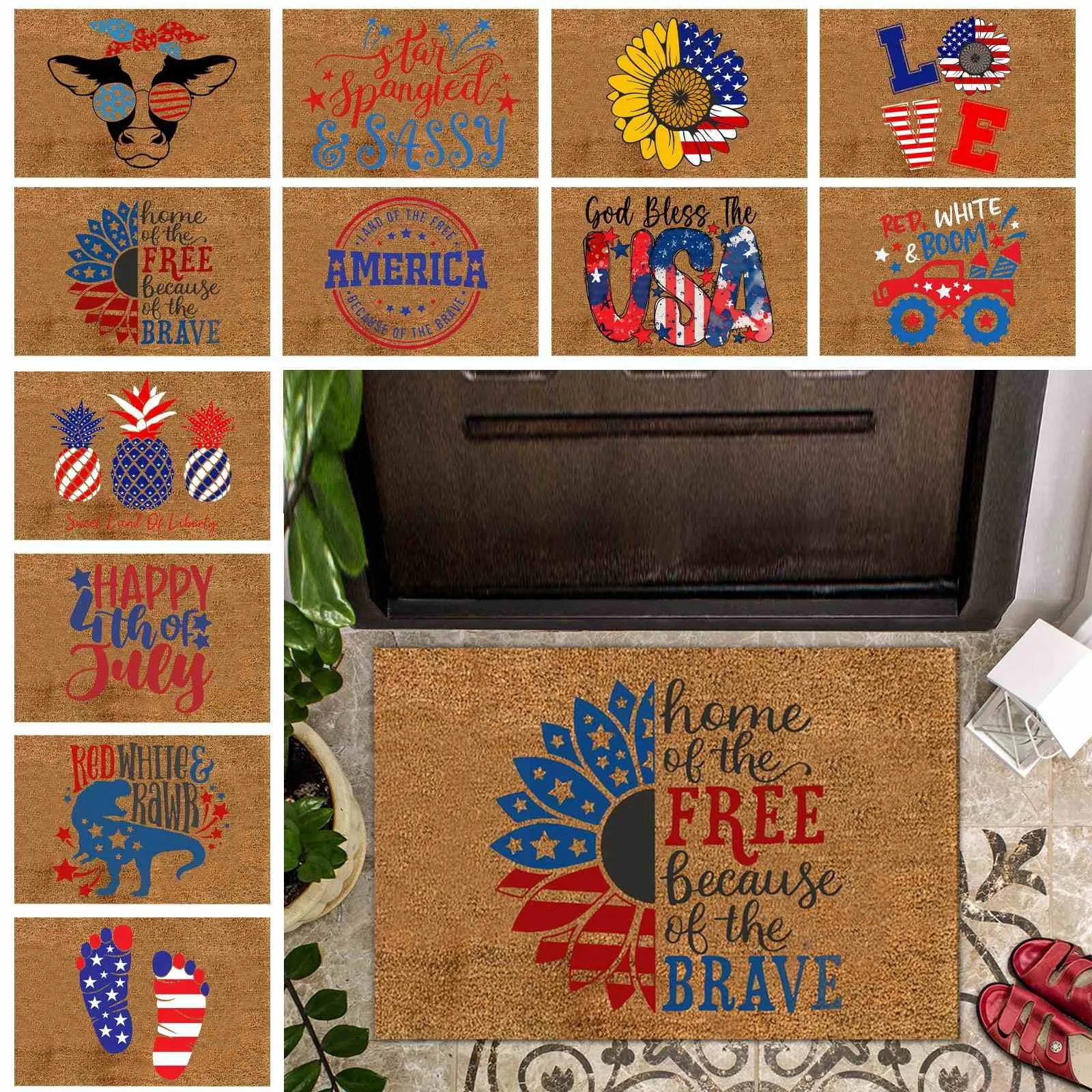 

Декоративный Противоскользящий коврик для входной двери или ванной комнаты