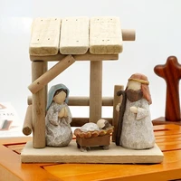 christmas nativity manger catholic relic home furnishings jesus statue decoration crafts resin gifts