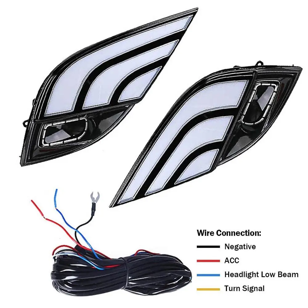 Для Toyota Camry SE XSE 2018-2020 дневные ходовые огни противотуманные аксессуары Набор DRL