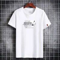 2021 newest t shirt for men clothing fitness white o neck man t shirt for male oversized print s 6xl men t shirts anime shirt