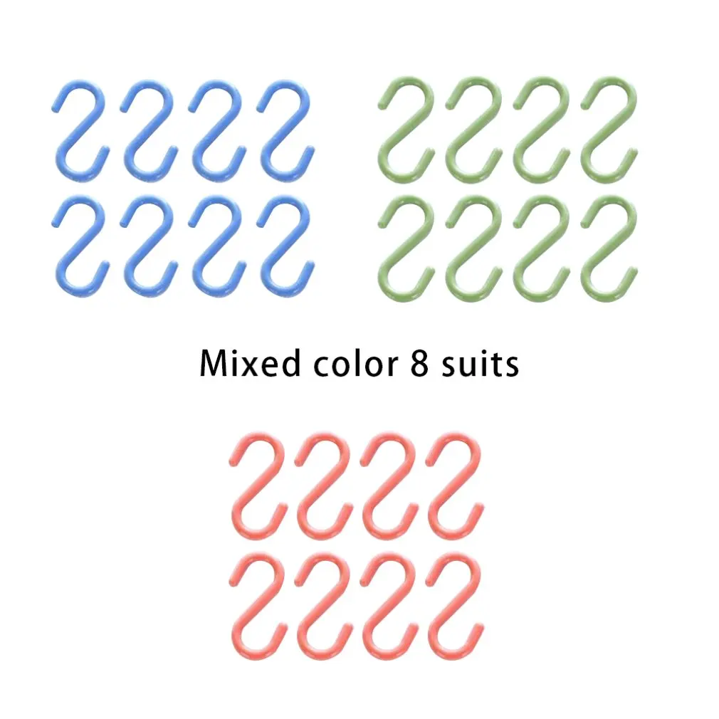 

Многофункциональный пластиковый S-образный дверной кухонный крючок креативный Крючок для ванной без гвоздей S-образный крючок для гардероб...