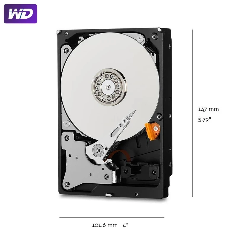 Western Digital WD Purple 4TB Surveillance Internal Hard Drive HDD 3.5" 64M Cache SATA III 6Gb/s 1TB 2TB 3T HDD for CCTV DVR NVR images - 6