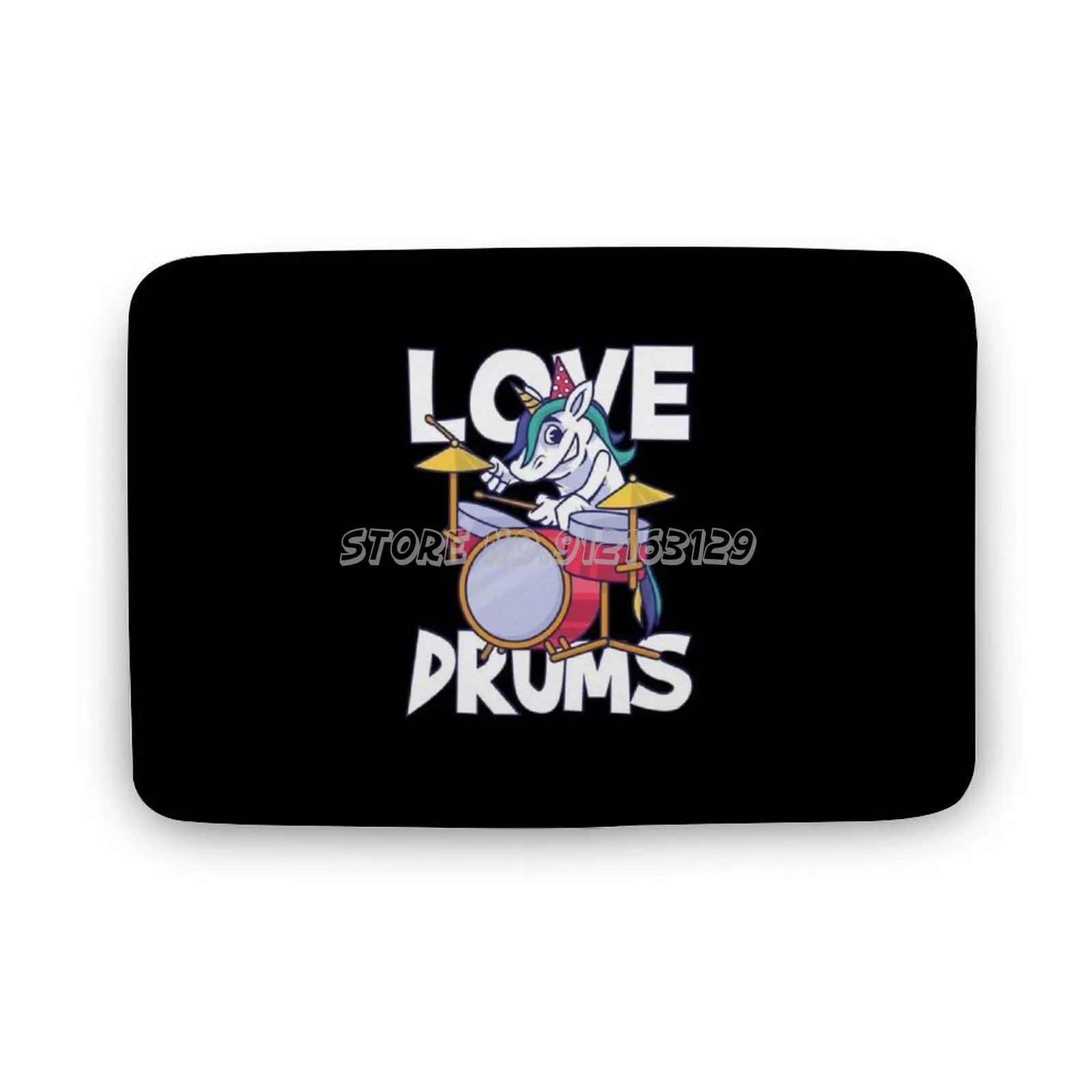 

Drumming Unicorn Drummer Drumset Love Drums Floor Mat Doormat Living Room Rug Bedroom Bath Mats Art Rug Drums Drumming Unicorn L