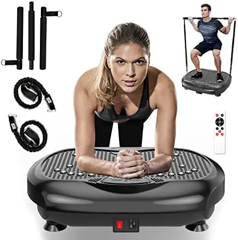 

Vibration Plate Exercise Machine - Whole Body Workout Vibration Platform Lymphatic Drainage Machine for Weight Loss Home Fitness