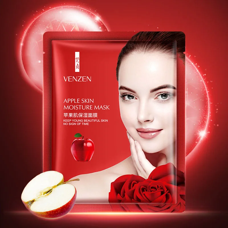 Увлажняющая маска для лица Apple мышц сужает поры осветляет тон кожи контроля