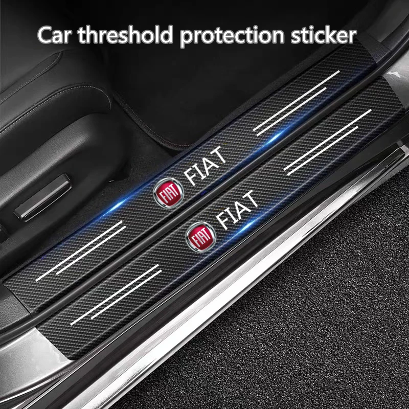

Carbon Fiber Car Sticker Auto Door Threshold Side Anti Scratch Tape for Fiat punto abarth 500 stilo ducato palio bravo doblo