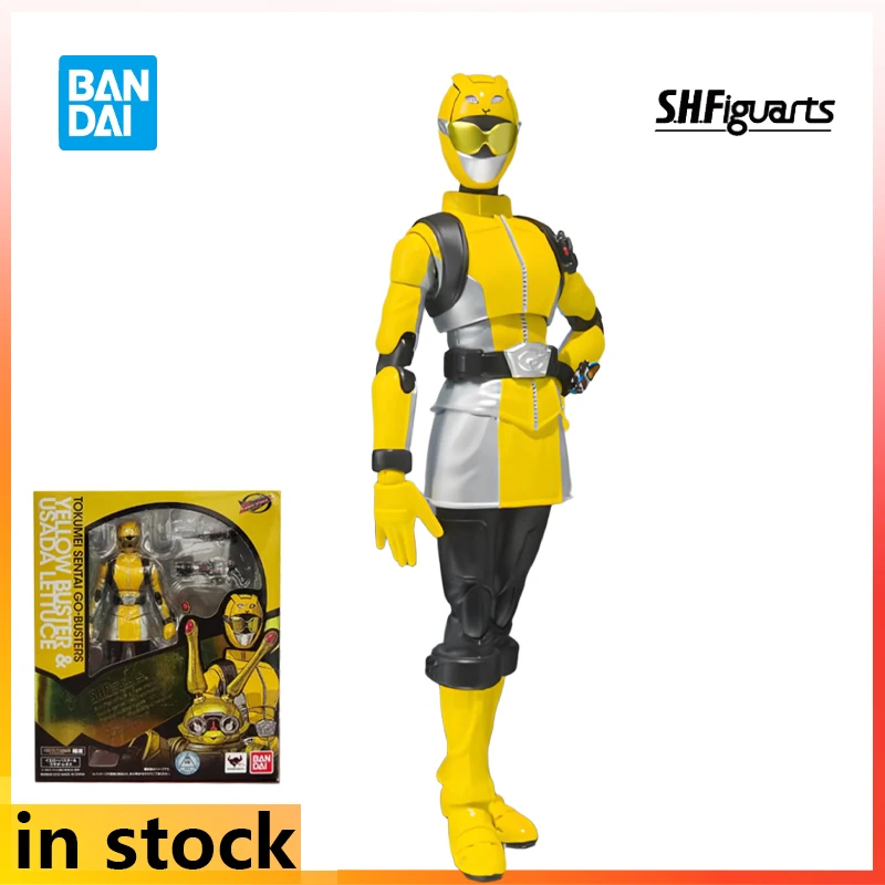Фото Bandai оригинальная готовая подвижная кукла S.H.Figuarts серии Go Busters аниме Hinasaki Banana фигурка модель игрушки подарки для мальчика №4