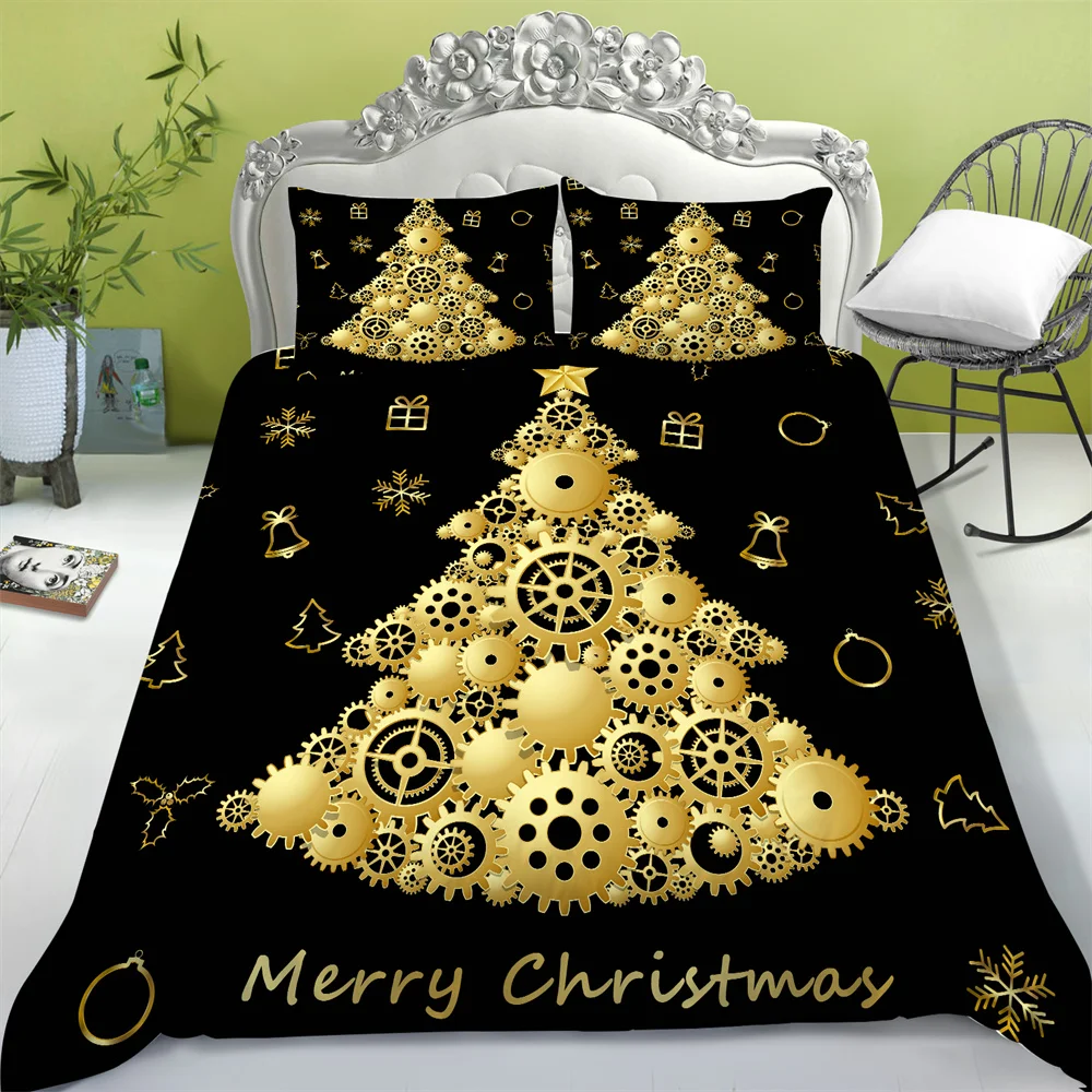 

3D Comforter Cover Suits Christmas Duvet Covers Teens King Queen Size Home Textiles Polyester Bedspreads
