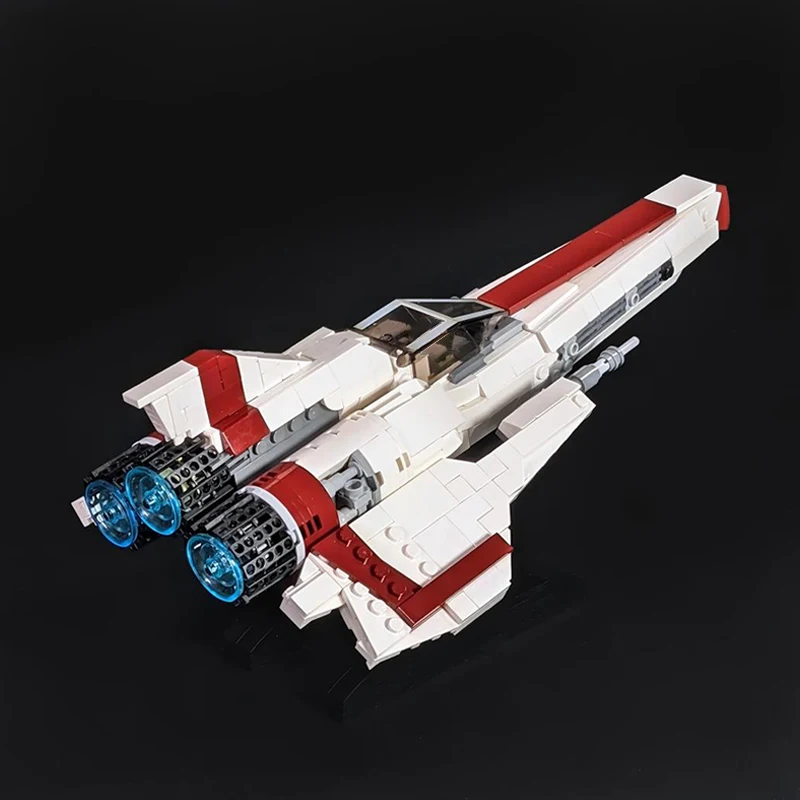Фото MOC UCCS Colonial Viper Mk. VII Battle Star Galactica, главный истребитель, форсунки, строительный блок, модель для мальчика, игрушка-головоломка, кирпичи, рождественский подарок №5