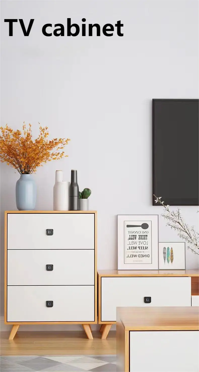 Новый биометрический замок с распознаванием отпечатков пальцев черный