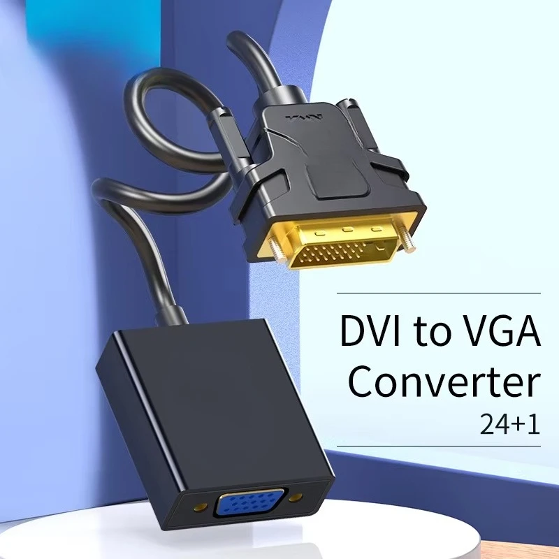 Фото Конвертер Mindpure Active DVI-D 24+1 в VGA с питанием от USB, 1080P, с разъемом Male, подходит для компьютерных мониторов №2