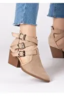 

Women's Special Design Buckle Adjustable Back Zippered Skin Color Summer Shoes Breathable Comfortable Structure of Combinable
