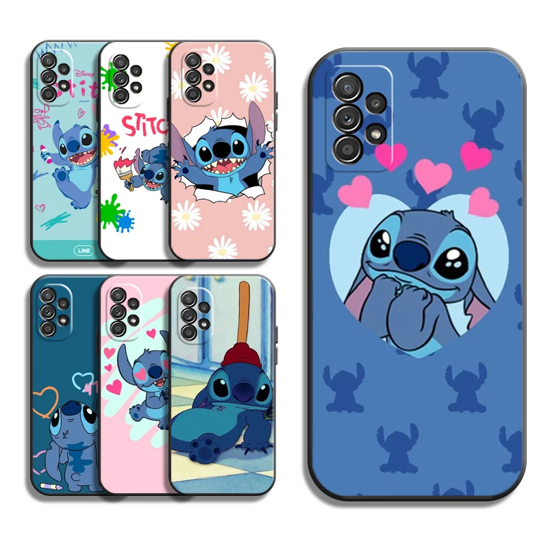 

Disney Stitch MIQI Phone Cases For Samsung Galaxy A31 A32 A51 A71 A52 A72 4G 5G A11 A21S A20 A22 4G Cases Funda
