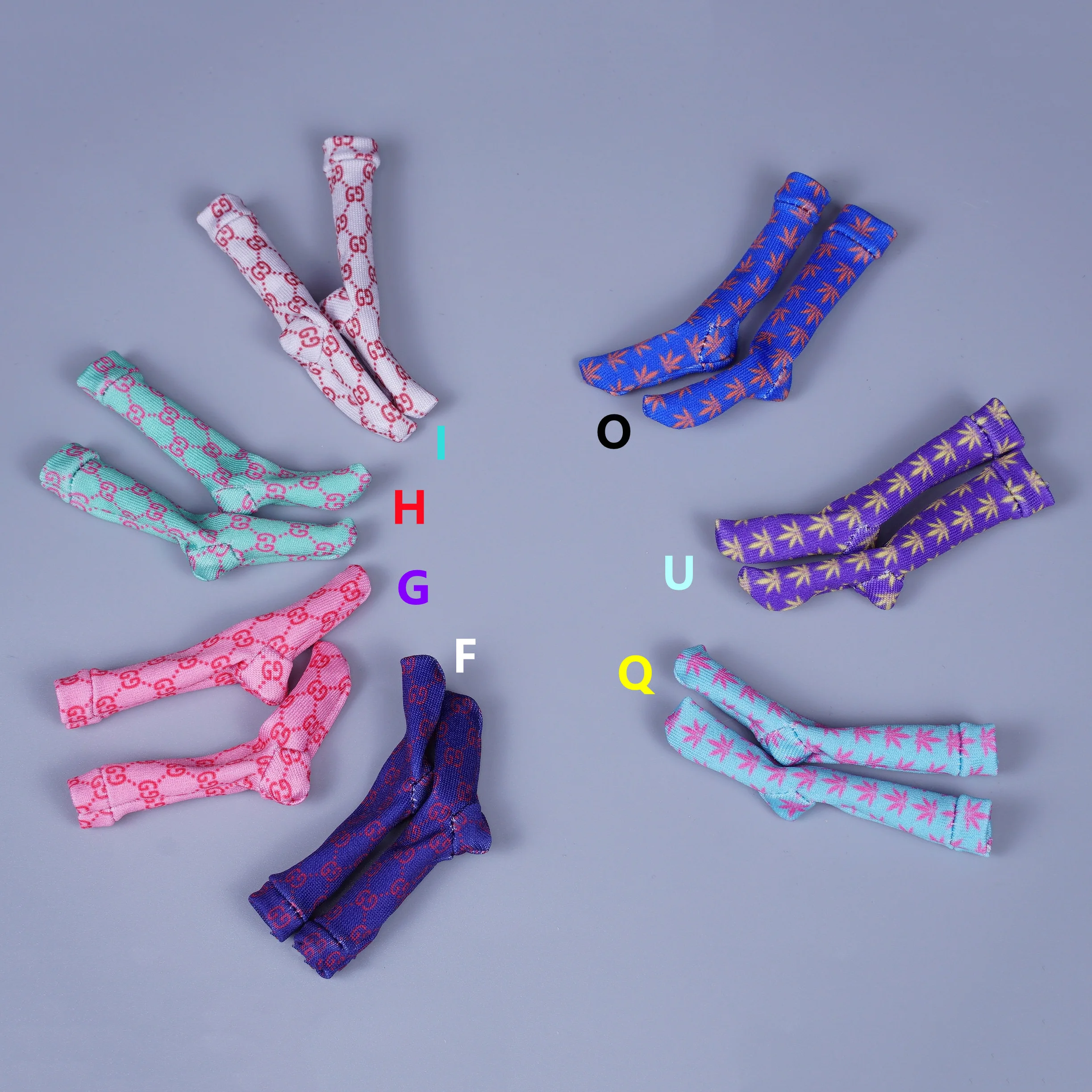 

In Stock SA Toys SA072 1/6 Male Female Clothes Accessories Fashion Colorful Middle Socks fit 12 inches TBL PH Action Figure