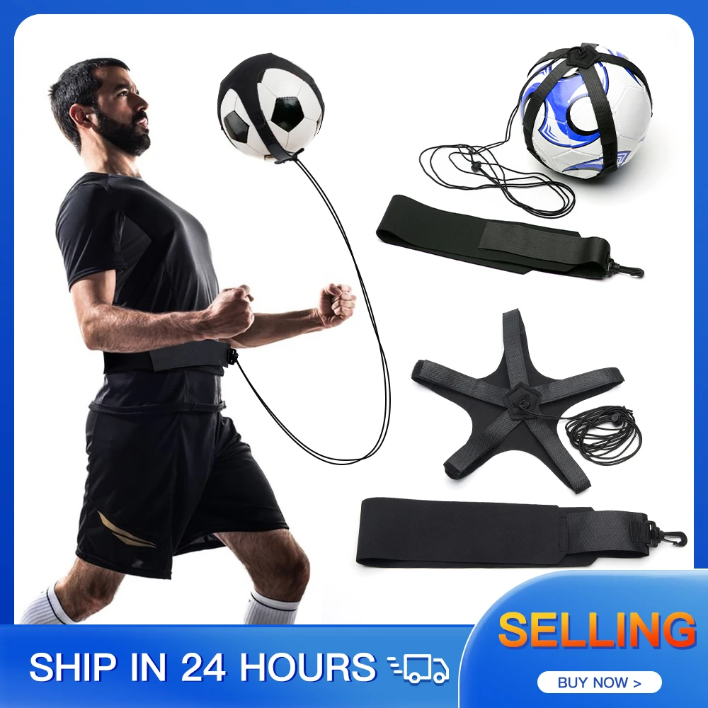 

Soccer Ball Juggle Bags Children Auxiliary Circling Belt Kids Football Training Equipment Kick Solo Soccer Trainer Football Kick