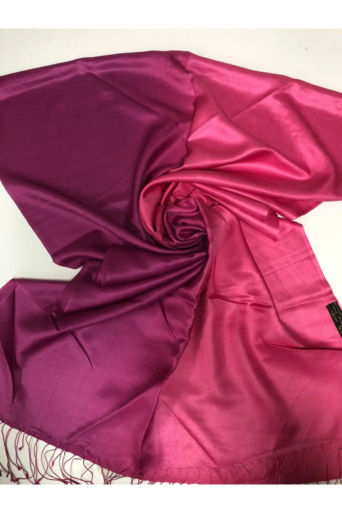 

WOMEN HIJAB WOMEN 'S SCARVES 100 SILK SHAWL ACCESSORIES PINK PURPLE GRADIENT WOVEN