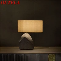 outela chinese style table lights modern fashion creative desk lamp led for home living room bedroom hotel decor